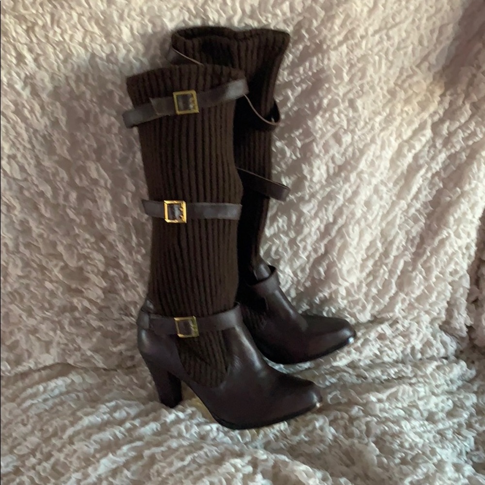 Brown Mariah Carey High Boots